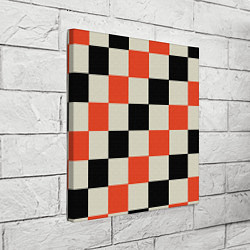 Холст квадратный Образец шахматной доски, цвет: 3D-принт — фото 2