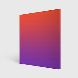 Холст квадратный Оранжевый и Фиолетовый, цвет: 3D-принт