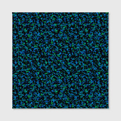 Холст квадратный Абстрактный зелено-синий узор, цвет: 3D-принт — фото 2