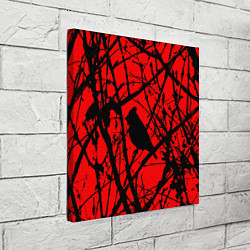 Холст квадратный Хоррор Мрачный лес, цвет: 3D-принт — фото 2