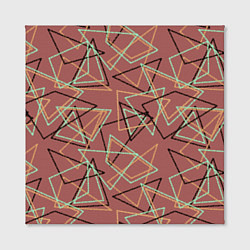 Холст квадратный Террактовый геометрический, цвет: 3D-принт — фото 2
