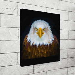 Холст квадратный Белоголовый орлан, цвет: 3D-принт — фото 2