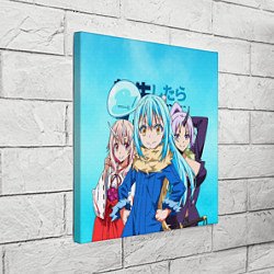 Холст квадратный TenSura, Румиру, Шуна и Шион, цвет: 3D-принт — фото 2