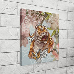 Холст квадратный Тигр в облаках, цвет: 3D-принт — фото 2