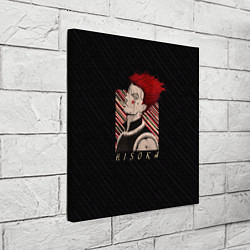 Холст квадратный Хисока Охотник x Охотник, цвет: 3D-принт — фото 2