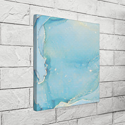 Холст квадратный Голубая Акварель, цвет: 3D-принт — фото 2