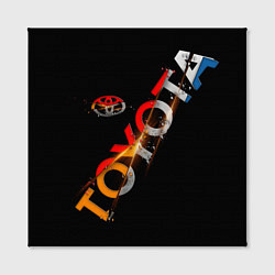 Холст квадратный TOYOTA FRAGMENTS, цвет: 3D-принт — фото 2