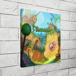 Холст квадратный Terraria Террария Z, цвет: 3D-принт — фото 2