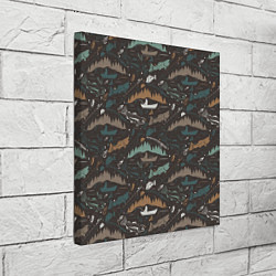 Холст квадратный На Рыбалке, цвет: 3D-принт — фото 2