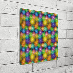 Холст квадратный Праздничный Салют, цвет: 3D-принт — фото 2