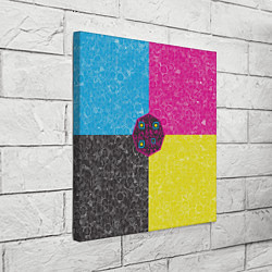 Холст квадратный Октагон на фоне АПВ 4 1 14, цвет: 3D-принт — фото 2
