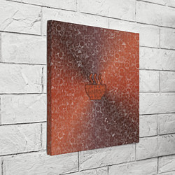 Холст квадратный Горячее блюдо на фоне АПВ 8 4 2 9, цвет: 3D-принт — фото 2