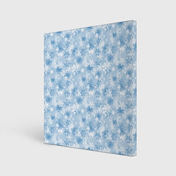 Холст квадратный Морозное Снежное Утро, цвет: 3D-принт