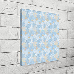 Холст квадратный Узоры Снежинки, цвет: 3D-принт — фото 2