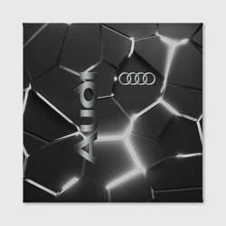 Холст квадратный AUDI GREY 3D ПЛИТЫ, цвет: 3D-принт — фото 2
