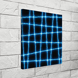 Холст квадратный Неоновая искра, цвет: 3D-принт — фото 2
