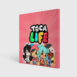 Холст квадратный Toca Life, цвет: 3D-принт