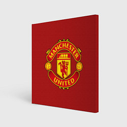 Холст квадратный Manchester United F C, цвет: 3D-принт
