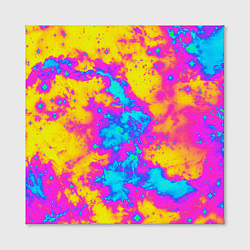 Холст квадратный Яркая абстракция космических красок, цвет: 3D-принт — фото 2