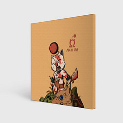 Холст квадратный Mog of War, цвет: 3D-принт