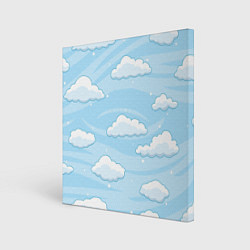 Холст квадратный Зимние облака, цвет: 3D-принт
