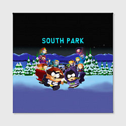 Холст квадратный Енот и его команда - противостояние Южный Парк, цвет: 3D-принт — фото 2