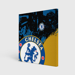 Холст квадратный ЧЕЛСИ CHELSEA GOLDEN LOGO, цвет: 3D-принт