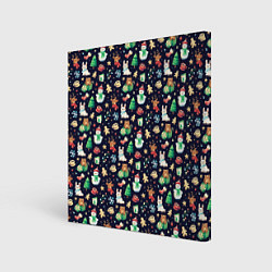 Холст квадратный Christmas Holiday, цвет: 3D-принт