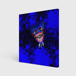 Холст квадратный Huggy Wuggy: Blue Rage, цвет: 3D-принт