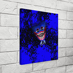 Холст квадратный Huggy Wuggy: Blue Rage, цвет: 3D-принт — фото 2