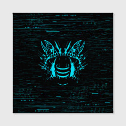 Холст квадратный DEAD SPACE АЙЗЕК КЛАРК НЕОН МЁРТВЫЙ КОСМОС, цвет: 3D-принт — фото 2