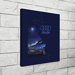 Холст квадратный AUDI лого, цвет: 3D-принт — фото 2