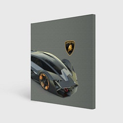 Холст квадратный Lamborghini concept 2020, цвет: 3D-принт