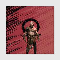 Холст квадратный Кратос God of War, цвет: 3D-принт — фото 2
