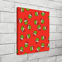 Холст квадратный Гринч Похититель Рождества, цвет: 3D-принт — фото 2