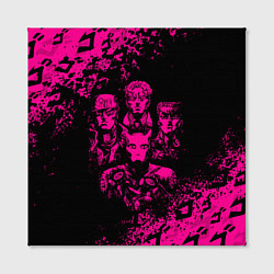 Холст квадратный JOJO BIZARRE ADVENTURE ПЕРСОНАЖИ, цвет: 3D-принт — фото 2