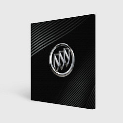 Холст квадратный Buick Black wave background, цвет: 3D-принт