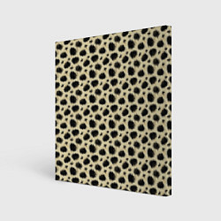 Холст квадратный Шкура Леопарда Leopard, цвет: 3D-принт