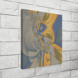 Холст квадратный Орхидеи Небо и песок Абстракция 403-1, цвет: 3D-принт — фото 2