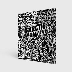 Холст квадратный Arctic monkeys Pattern, цвет: 3D-принт