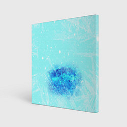 Холст квадратный Под слоем льда, цвет: 3D-принт
