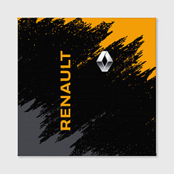Холст квадратный RENAULT БРЫЗГИ КРАСОК РЕНО, цвет: 3D-принт — фото 2