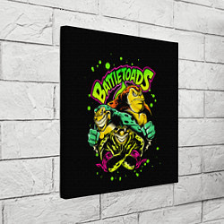Холст квадратный Battletoads Боевые Жабы, цвет: 3D-принт — фото 2