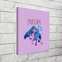 Холст квадратный Unicorn Izzy, цвет: 3D-принт — фото 2