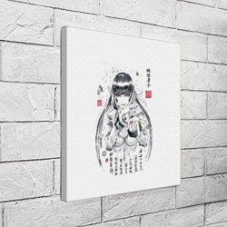 Холст квадратный Безумный азарт - Юмэко Джабами иероглифы, цвет: 3D-принт — фото 2