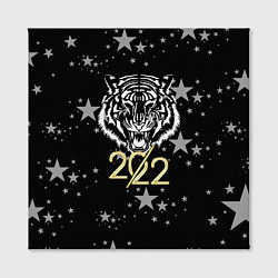 Холст квадратный Символ года тигр 2022 Ура-Ура!, цвет: 3D-принт — фото 2