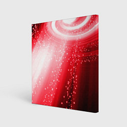 Холст квадратный Красная космическая спираль, цвет: 3D-принт