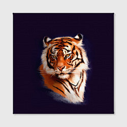 Холст квадратный Грозный Тигр Символ 2022 Года Tiger Beast, цвет: 3D-принт — фото 2