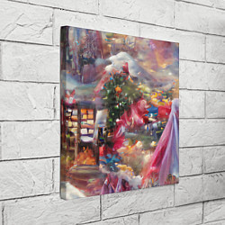 Холст квадратный Ностальгия Рождества, цвет: 3D-принт — фото 2