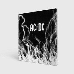 Холст квадратный ACDC Fire, цвет: 3D-принт